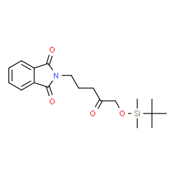 ChemSpider 2D Image | 2-(5-{[Dimethyl(2-methyl-2-propanyl)silyl]oxy}-4-oxopentyl)-1H-isoindole-1,3(2H)-dione | C19H27NO4Si