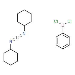 ChemSpider 2D Image | N,N'-Dicyclohexylcarbodiimide - dichloro(phenyl)borane (1:1) | C19H27BCl2N2
