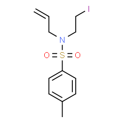 ChemSpider 2D Image | N-Allyl-N-(2-iodoethyl)-4-methylbenzenesulfonamide | C12H16INO2S
