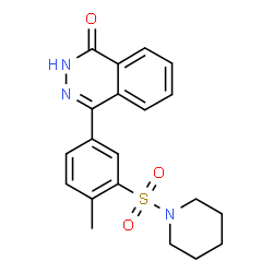 ChemSpider 2D Image | 4-[4-Methyl-3-(1-piperidinylsulfonyl)phenyl]-1(2H)-phthalazinone | C20H21N3O3S