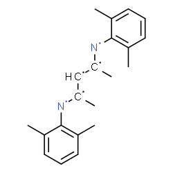 ChemSpider 2D Image | 2-[[3-[(2,6-dimethylphenyl)-$l^{2}-azanyl]-1-methyl-butyl]-$l^{2}-azanyl]-1,3-dimethyl-benzene | C21H25N2