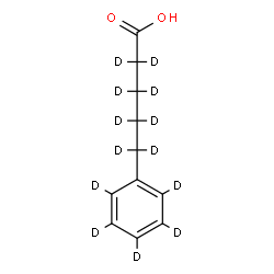 ChemSpider 2D Image | 5-(~2~H_5_)Phenyl(~2~H_8_)pentanoic acid | C11HD13O2