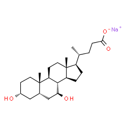 ChemSpider 2D Image | URSODEOXYCHOLATE SODIUM | C24H39NaO4