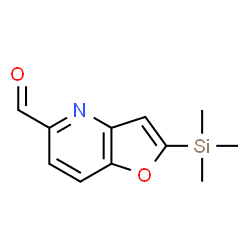 ChemSpider 2D Image | 2-(Trimethylsilyl)furo[3,2-b]pyridine-5-carbaldehyde | C11H13NO2Si