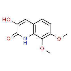 ChemSpider 2D Image | 3-Hydroxy-7,8-dimethoxy-2(1H)-quinolinone | C11H11NO4