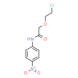 ChemSpider 2D Image | 2-(2-Chloroethoxy)-N-(4-nitrophenyl)acetamide | C10H11ClN2O4
