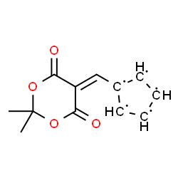 ChemSpider 2D Image | 1-[(2,2-Dimethyl-4,6-dioxo-1,3-dioxan-5-ylidene)methyl]-1,2,3,4,5-cyclopentanepentayl | C12H11O4