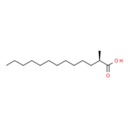 ChemSpider 2D Image | (2R)-2-Methyltridecanoic acid | C14H28O2