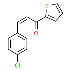 ChemSpider 2D Image | (2Z)-3-(4-Chlorophenyl)-1-(2-thienyl)-2-propen-1-one | C13H9ClOS