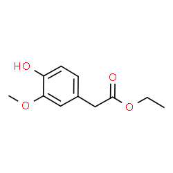 ChemSpider 2D Image | Ethyl 4-hydroxy-3-methoxyphenylacetate | C11H14O4