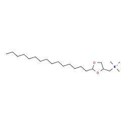 ChemSpider 2D Image | N,N,N-Trimethyl(2-pentadecyl-1,3-dioxolan-4-yl)methanaminium | C22H46NO2