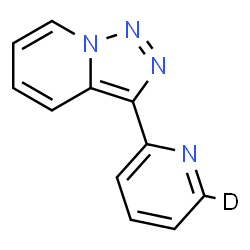 ChemSpider 2D Image | 3-[(6-~2~H)-2-Pyridinyl][1,2,3]triazolo[1,5-a]pyridine | C11H7DN4