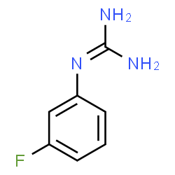ChemSpider 2D Image | 1-(3-Fluorophenyl)guanidine | C7H8FN3