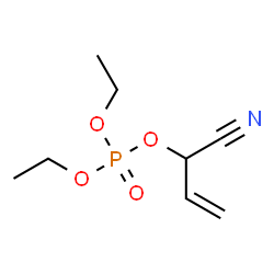 ChemSpider 2D Image | 1-Cyano-2-propen-1-yl diethyl phosphate | C8H14NO4P