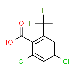 ChemSpider 2D Image | 2,4-Dichloro-6-(trifluoromethyl)benzoic acid | C8H3Cl2F3O2