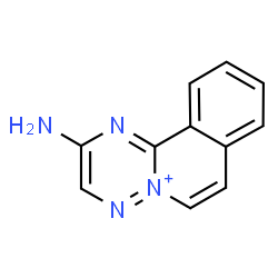 ChemSpider 2D Image | 2-Amino[1,2,4]triazino[3,2-a]isoquinolin-5-ium | C11H9N4