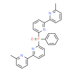 ChemSpider 2D Image | 6,6'-(Phenylphosphoryl)bis(6'-methyl-2,2'-bipyridine) | C28H23N4OP
