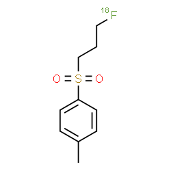 ChemSpider 2D Image | 1-{[3-(~18~F)Fluoropropyl]sulfonyl}-4-methylbenzene | C10H1318FO2S