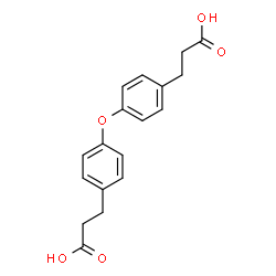 ChemSpider 2D Image | 3,3'-(Oxydi-4,1-phenylene)dipropanoic acid | C18H18O5