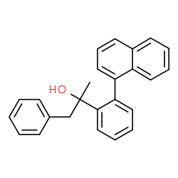 ChemSpider 2D Image | 2-[2-(1-Naphthyl)phenyl]-1-phenyl-2-propanol | C25H22O