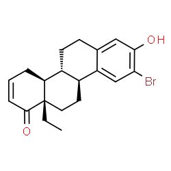 ChemSpider 2D Image | (4aS,4bR,10bS,12aS)-9-Bromo-12a-ethyl-8-hydroxy-4a,4b,5,6,10b,11,12,12a-octahydro-1(4H)-chrysenone | C20H23BrO2