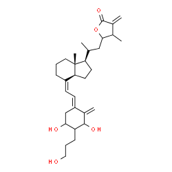 ChemSpider 2D Image | (5E,7Z,24xi)-1,3-Dihydroxy-2-(3-hydroxypropyl)-23,26-epoxy-9,10-secoergosta-5,7,10,25(27)-tetraen-26-one | C31H46O5