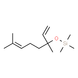 ChemSpider 2D Image | [(3,7-Dimethyl-1,6-octadien-3-yl)oxy](trimethyl)silane | C13H26OSi
