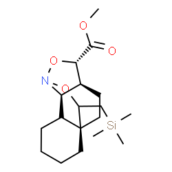 ChemSpider 2D Image | Methyl (1R,7R,10S,11S)-14-[(trimethylsilyl)methyl]-9,15-dioxa-8-azatetracyclo[6.5.2.0~1,6~.0~7,11~]pentadecane-10-carboxylate | C18H31NO4Si