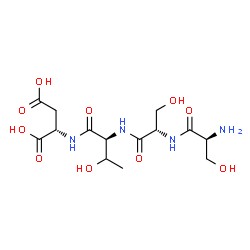 ChemSpider 2D Image | L-Seryl-L-seryl-L-threonyl-L-aspartic acid | C14H24N4O10