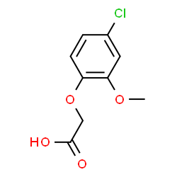 ChemSpider 2D Image | (4-Chloro-2-methoxyphenoxy)acetic acid | C9H9ClO4