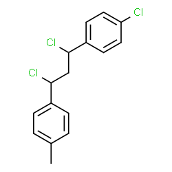 ChemSpider 2D Image | 1-Chloro-4-[1,3-dichloro-3-(4-methylphenyl)propyl]benzene | C16H15Cl3