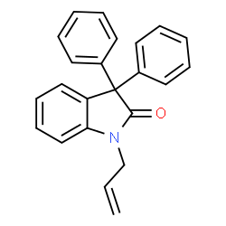 ChemSpider 2D Image | 1-Allyl-3,3-diphenyl-1,3-dihydro-2H-indol-2-one | C23H19NO