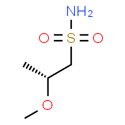 ChemSpider 2D Image | (2R)-2-Methoxy-1-propanesulfonamide | C4H11NO3S