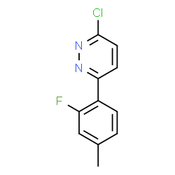 ChemSpider 2D Image | 3-Chloro-6-(2-fluoro-4-methylphenyl)pyridazine | C11H8ClFN2