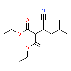 ChemSpider 2D Image | Diethyl (1-cyano-3-methylbutyl)malonate | C13H21NO4