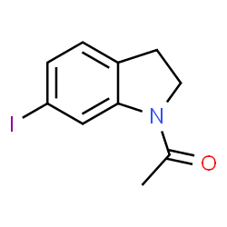 ChemSpider 2D Image | 1-(2,3-Dihydro-6-iodo-1H-indol-1-yl)ethanone | C10H10INO