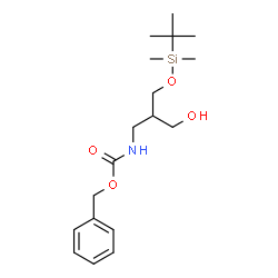ChemSpider 2D Image | Benzyl [3-{[dimethyl(2-methyl-2-propanyl)silyl]oxy}-2-(hydroxymethyl)propyl]carbamate | C18H31NO4Si