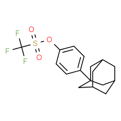ChemSpider 2D Image | 4-(Adamantan-1-yl)phenyl trifluoromethanesulfonate | C17H19F3O3S
