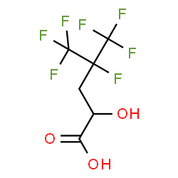 ChemSpider 2D Image | 4,5,5,5-Tetrafluoro-2-hydroxy-4-(trifluoromethyl)pentanoic acid | C6H5F7O3