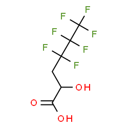 ChemSpider 2D Image | 4,4,5,5,6,6,6-Heptafluoro-2-hydroxyhexanoic acid | C6H5F7O3