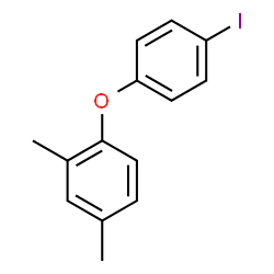 ChemSpider 2D Image | 1-(4-Iodophenoxy)-2,4-dimethylbenzene | C14H13IO