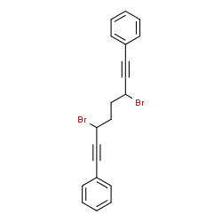 ChemSpider 2D Image | 1,1'-(3,6-Dibromo-1,7-octadiyne-1,8-diyl)dibenzene | C20H16Br2