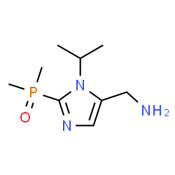 ChemSpider 2D Image | 1-[2-(Dimethylphosphoryl)-1-isopropyl-1H-imidazol-5-yl]methanamine | C9H18N3OP