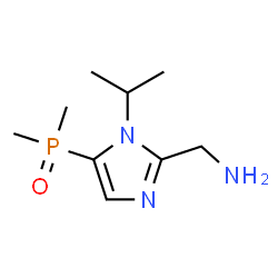 ChemSpider 2D Image | 1-[5-(Dimethylphosphoryl)-1-isopropyl-1H-imidazol-2-yl]methanamine | C9H18N3OP