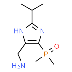 ChemSpider 2D Image | 1-[4-(Dimethylphosphoryl)-2-isopropyl-1H-imidazol-5-yl]methanamine | C9H18N3OP