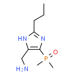 ChemSpider 2D Image | 1-[4-(Dimethylphosphoryl)-2-propyl-1H-imidazol-5-yl]methanamine | C9H18N3OP