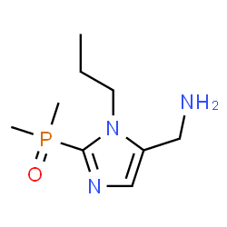 ChemSpider 2D Image | 1-[2-(Dimethylphosphoryl)-1-propyl-1H-imidazol-5-yl]methanamine | C9H18N3OP