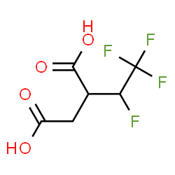 ChemSpider 2D Image | 2-(1,2,2,2-Tetrafluoroethyl)succinic acid | C6H6F4O4