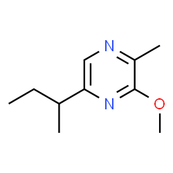 ChemSpider 2D Image | 5-sec-Butyl-3-methoxy-2-methylpyrazine | C10H16N2O
