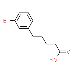 ChemSpider 2D Image | 5-(3-Bromophenyl)pentanoic acid | C11H13BrO2